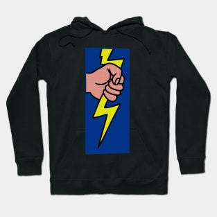 pop art lightning bolt Hoodie